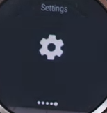 The settings gear on the polar m600