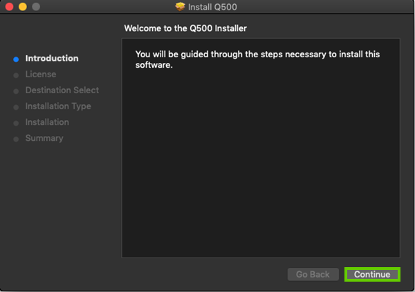 Click continue to install