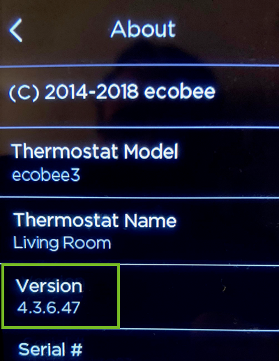 Firmware version number