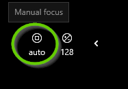 Manual focus button.