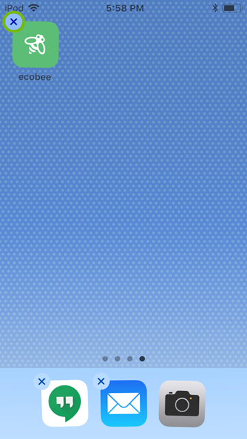 App removal option highlighted