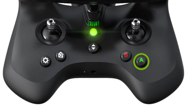 A button highlighted on SkyController 2.