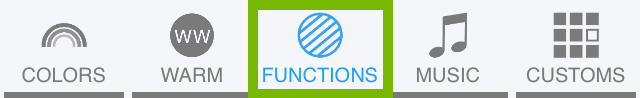 Functions button highlighted