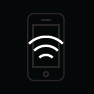 Image of a phone with the wi-fi signal on it