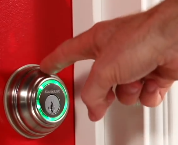 picture of touching touching the lock