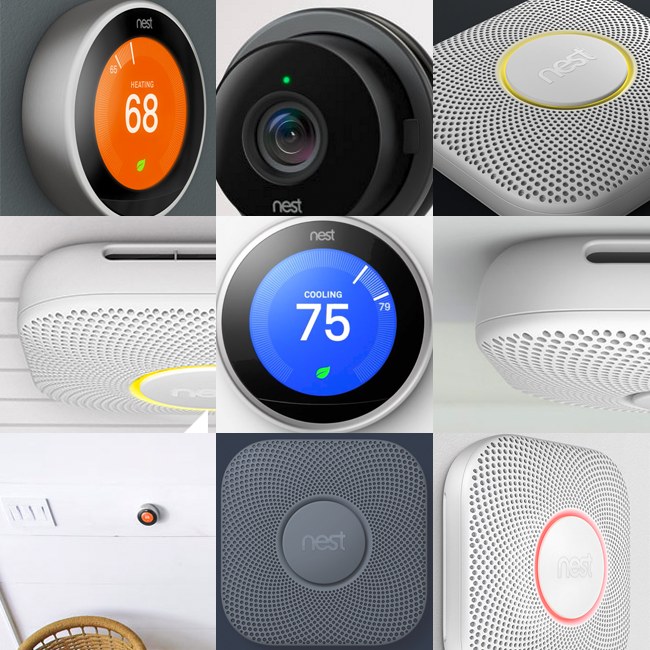 Various Nest devices.