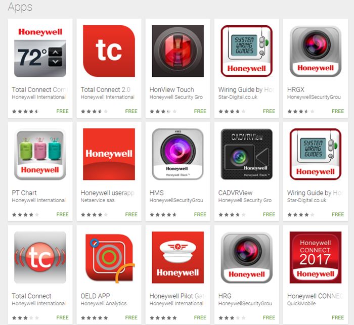 App Store search results. Screenshot.