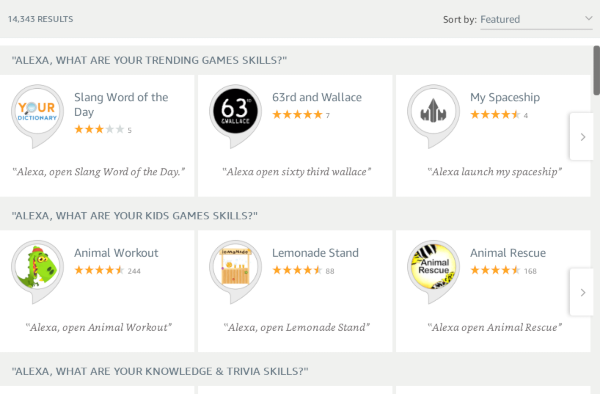 Browsing game services.