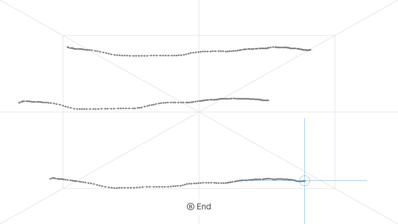 Nintendo Switch screen showing uneven lines drawn