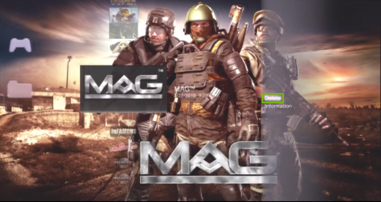 Game Data Utility with Delete option selected. Screenshot.