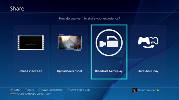 Broadcast gameplay icon
