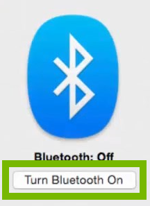 Bluetooth radio Enabled. Screenshot.