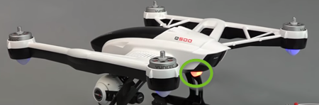 Flashing orange status indicator