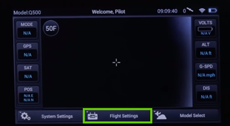 Flight settings on the st10+