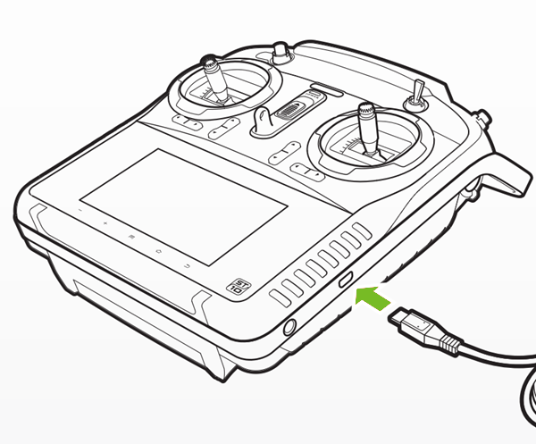 Plugging in the remote