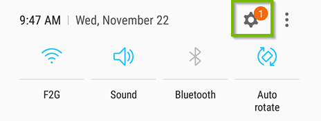 Settings. Screenshot.