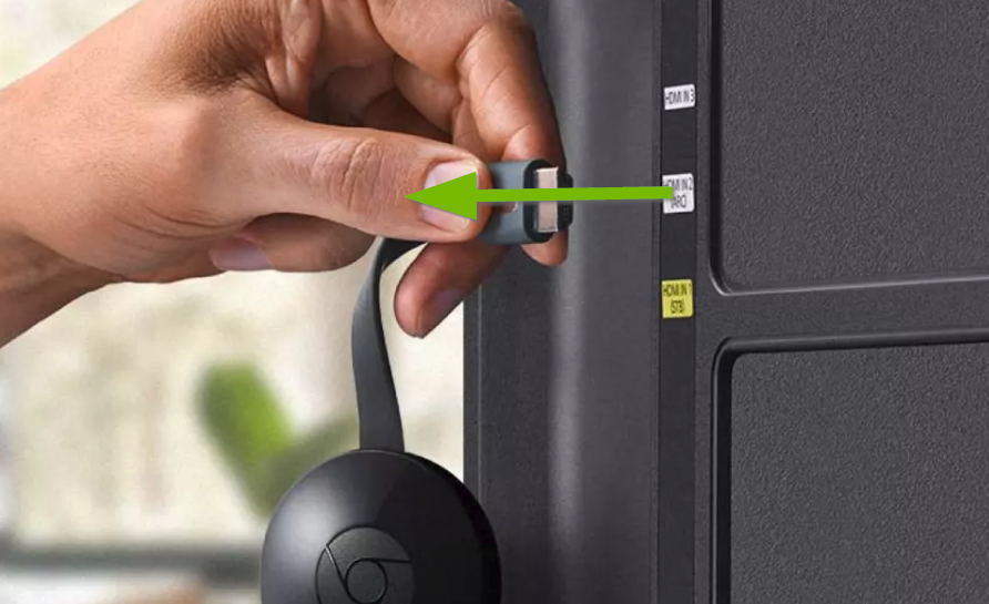 Unplug the Chromecast from your TV.