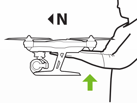 Picking up the drone