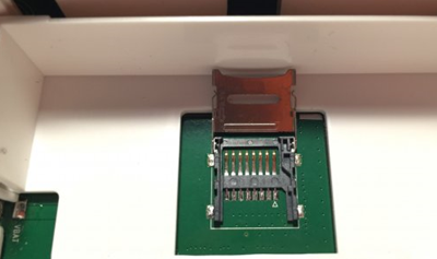 Open SD card slot