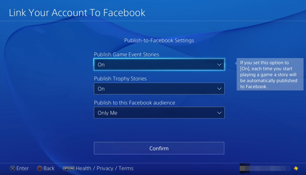 Facebook privacy and upload settings