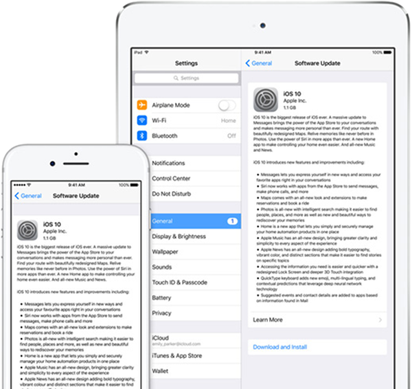 iOS devices with updates available.
