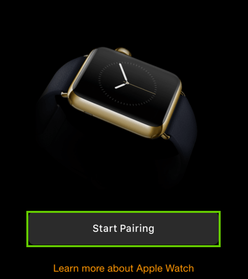 Start pairing button