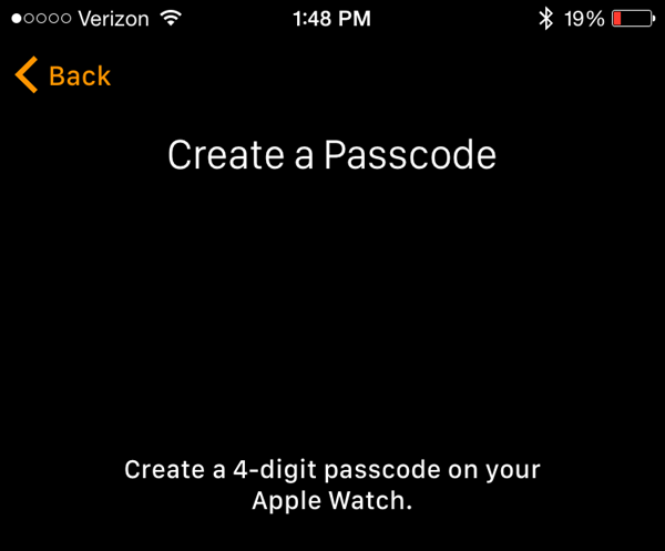 Create a passcode screen