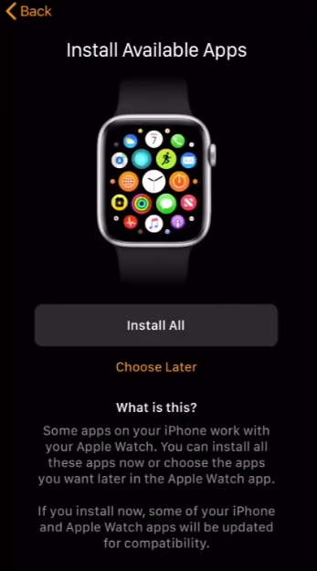 Installing available apps