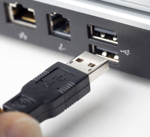 USB to laptop