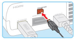 Wii u sensor bar connection
