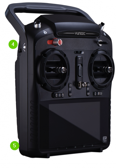 Side of the remote control