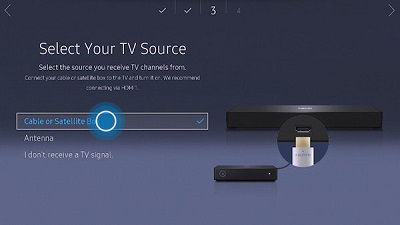 Samsung select tv source