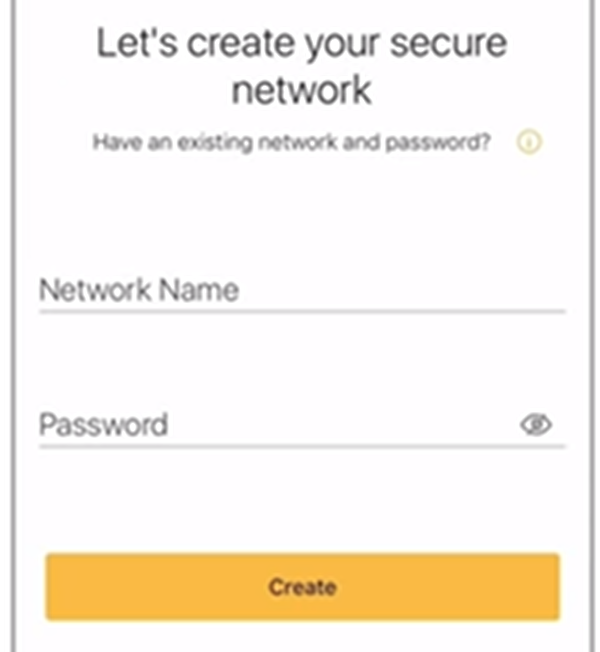 Setting Wi-Fi Network name and password.