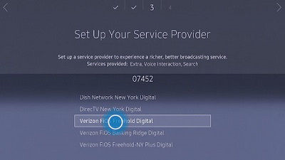 Samsung tv selecting an input source