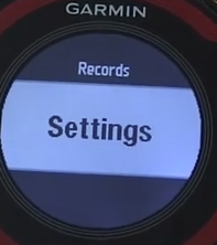 Garmin forerunner settings