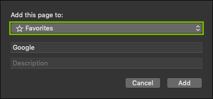 Add this page to dropdown box.