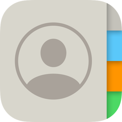 iOS contacts icon.