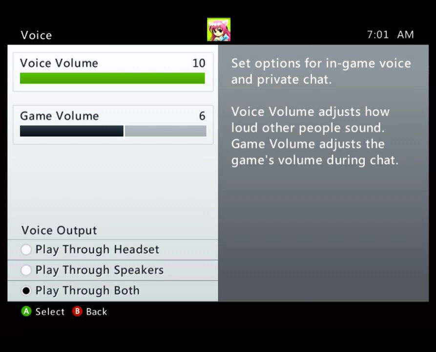 Xbox 360 voice controls