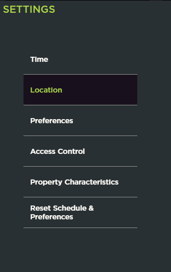 Location button