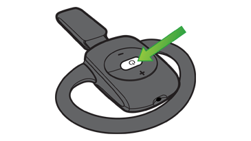 Xbox wireless headset on button