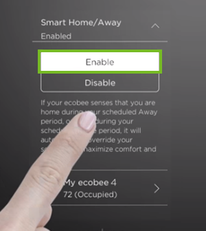 Enabling Smart home and away