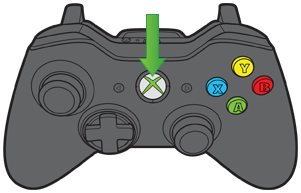 Placement of Xbox button on gamepad pointed out.