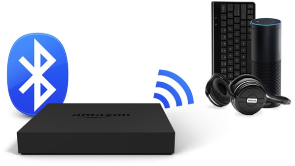 Fire TV communicating with Bluetooth devices.