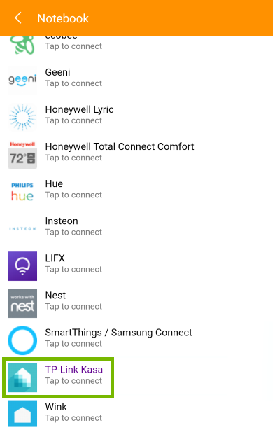 TP-Link highlighted in device list.