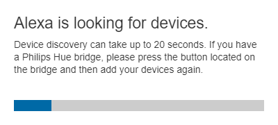 Discovery progress bar