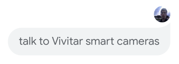 Google Assistant with talk to Vivitar smart cameras spoken