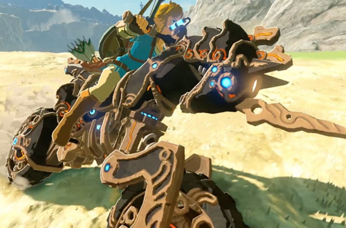 Link on the bike for Zelda DLC