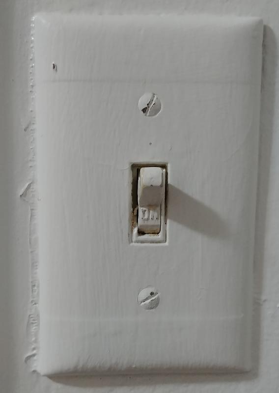 Light switch turned on