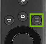 Remote with Menu button highlighted.