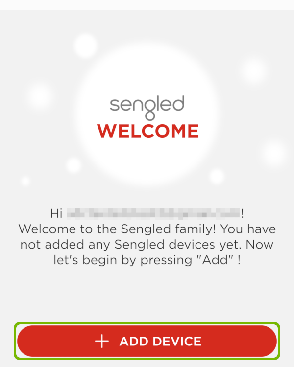 Initial screen with Add Device highlighted.